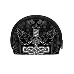 Mjolnir And Scandinavian Runes Print Coin Purse