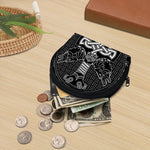 Mjolnir And Scandinavian Runes Print Coin Purse