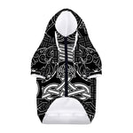 Mjolnir And Scandinavian Runes Print Dog Zip Up Hoodie