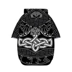 Mjolnir And Scandinavian Runes Print Dog Zip Up Hoodie