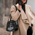 Mjolnir And Scandinavian Runes Print Double Strap Bible Bag