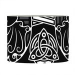 Mjolnir And Scandinavian Runes Print Drum Lamp Shade