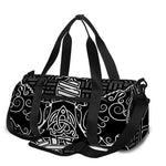Mjolnir And Scandinavian Runes Print Gym Bag