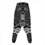 Mjolnir And Scandinavian Runes Print Hammer Pants
