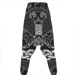 Mjolnir And Scandinavian Runes Print Hammer Pants