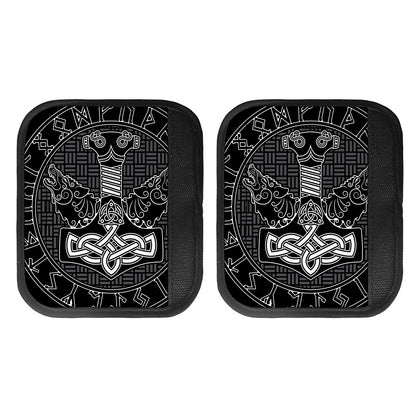 Mjolnir And Scandinavian Runes Print Handle Covers