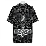 Mjolnir And Scandinavian Runes Print Hawaiian Shirt