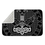 Mjolnir And Scandinavian Runes Print Indoor Door Mat