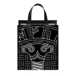 Mjolnir And Scandinavian Runes Print Insulated Lunch Tote