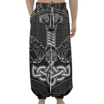 Mjolnir And Scandinavian Runes Print Lantern Pants