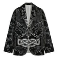 Mjolnir And Scandinavian Runes Print Men's Blazer