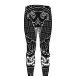Mjolnir And Scandinavian Runes Print Men's leggings