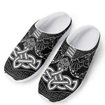 Mjolnir And Scandinavian Runes Print Mesh Casual Shoes