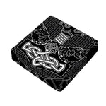 Mjolnir And Scandinavian Runes Print Outdoor Seat Cushion Cover