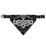 Mjolnir And Scandinavian Runes Print Over The Collar Dog Bandana