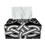 Mjolnir And Scandinavian Runes Print Rectangle Tissue Box Cover