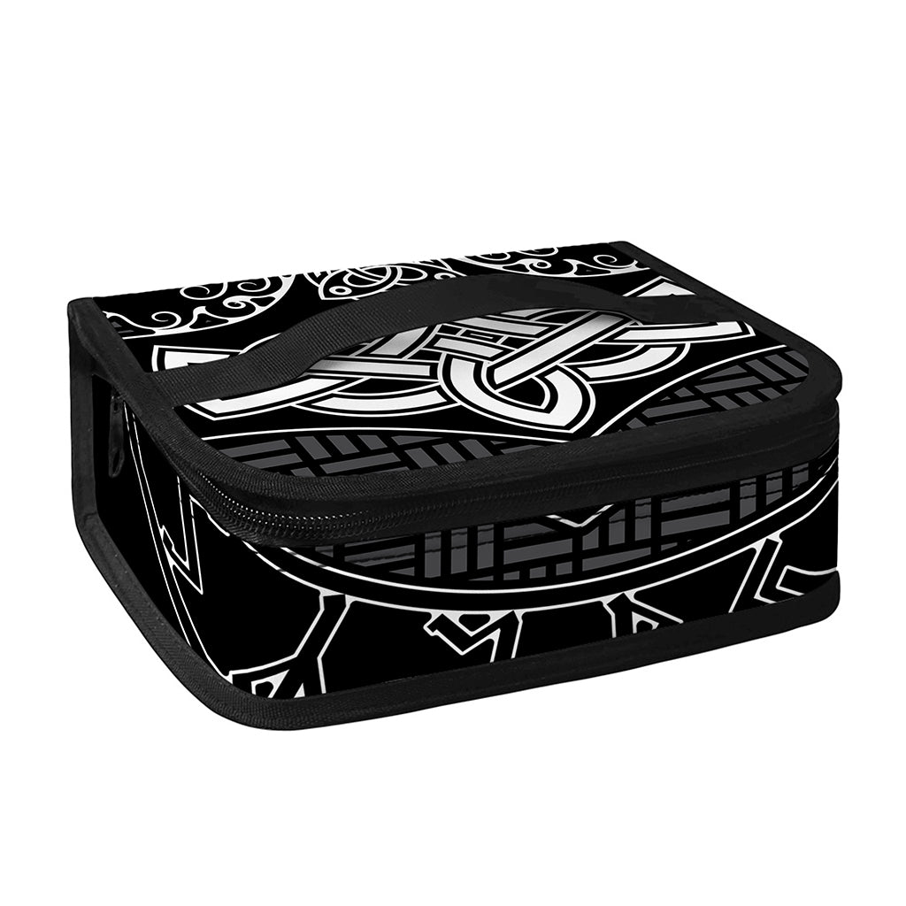 Mjolnir And Scandinavian Runes Print Small Lunch Bag