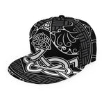 Mjolnir And Scandinavian Runes Print Snapback Cap
