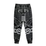 Mjolnir And Scandinavian Runes Print Sweatpants