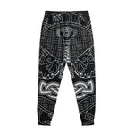 Mjolnir And Scandinavian Runes Print Sweatpants