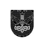 Mjolnir And Scandinavian Runes Print Toilet Lid Cover