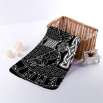 Mjolnir And Scandinavian Runes Print Towel