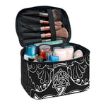 Mjolnir And Scandinavian Runes Print Travel Makeup Bag