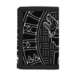 Mjolnir And Scandinavian Runes Print Trifold Wallet