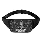 Mjolnir And Scandinavian Runes Print Waist Bag
