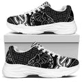 Mjolnir And Scandinavian Runes Print White Chunky Shoes