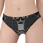 Mjolnir And Scandinavian Runes Print Women's Panties