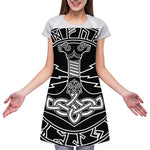 Mjolnir And Younger Futhark Print Adjustable Apron