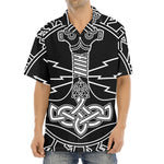 Mjolnir And Younger Futhark Print Aloha Shirt