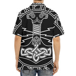 Mjolnir And Younger Futhark Print Aloha Shirt