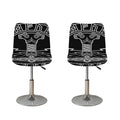 Mjolnir And Younger Futhark Print Bar Stool Covers