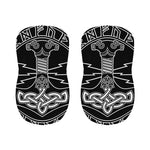 Mjolnir And Younger Futhark Print Bar Stool Covers