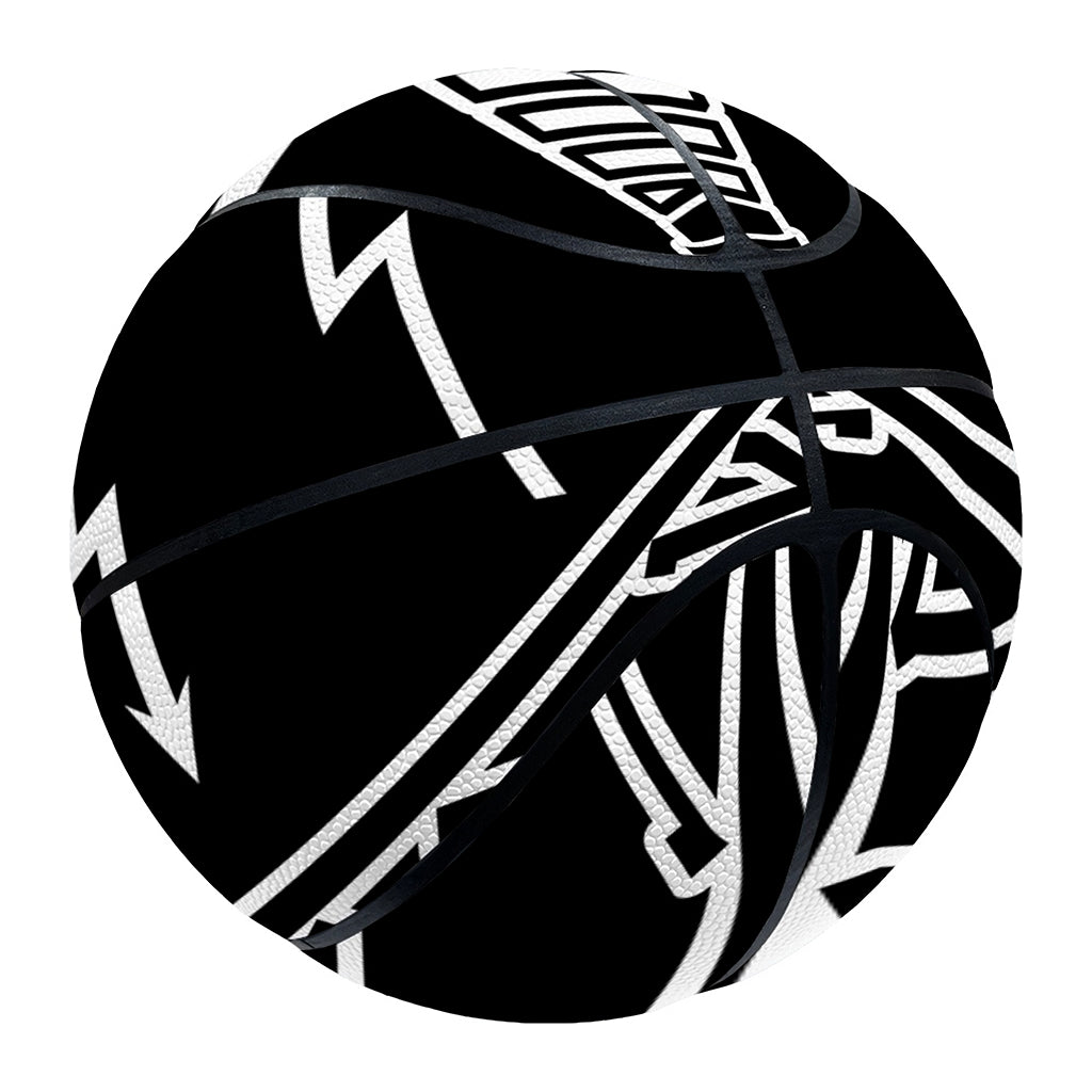 Mjolnir And Younger Futhark Print Basketball