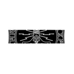 Mjolnir And Younger Futhark Print Bed Runner