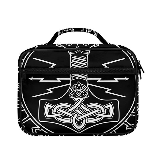 Mjolnir And Younger Futhark Print Briefcase Bible Bag