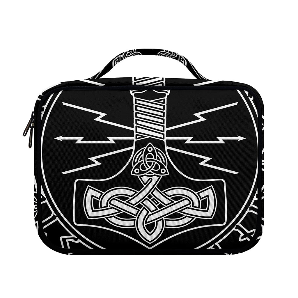Mjolnir And Younger Futhark Print Briefcase Bible Bag