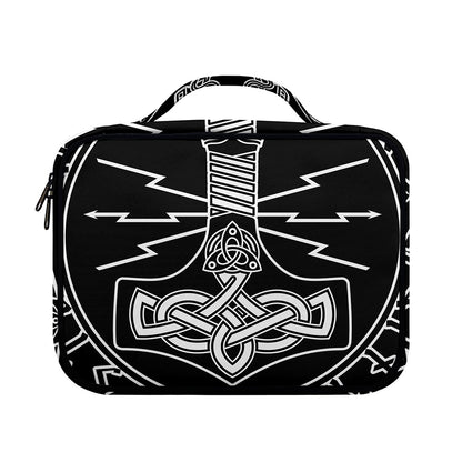 Mjolnir And Younger Futhark Print Briefcase Bible Bag