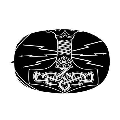Mjolnir And Younger Futhark Print Car Side Mirror Covers