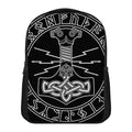 Mjolnir And Younger Futhark Print Casual Backpack