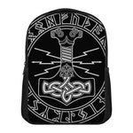 Mjolnir And Younger Futhark Print Casual Backpack