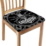 Mjolnir And Younger Futhark Print Chair Cushion Cover