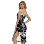 Mjolnir And Younger Futhark Print Cross Back Cami Dress