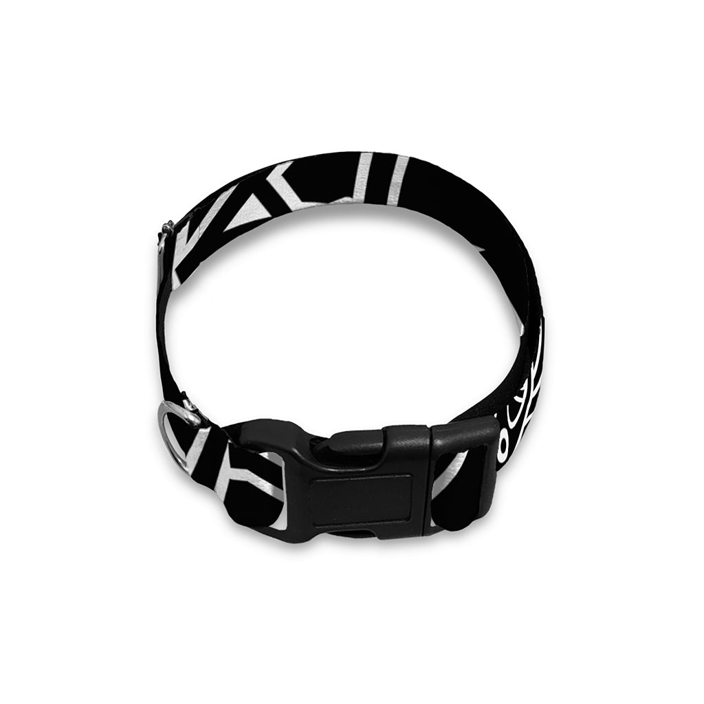Mjolnir And Younger Futhark Print Dog Collar