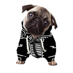 Mjolnir And Younger Futhark Print Dog Zip Up Hoodie