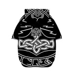 Mjolnir And Younger Futhark Print Dog Zip Up Hoodie