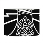 Mjolnir And Younger Futhark Print Drum Lamp Shade